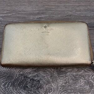 Kate‎ Spade Metallic Gold Wallet